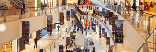 Sensor de movimiento para un centro comercial